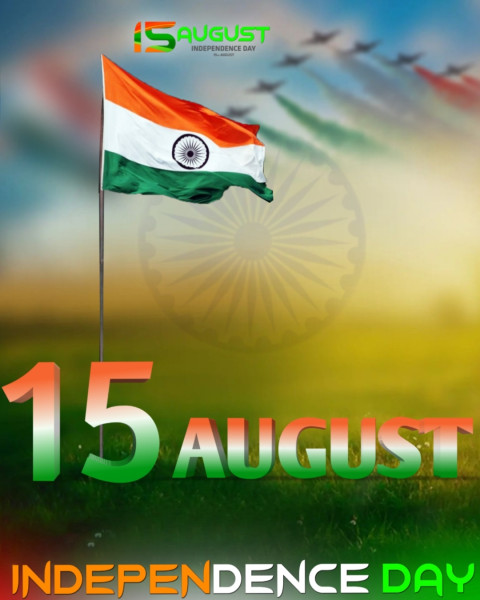 15 August Independence Day Editing background Hd