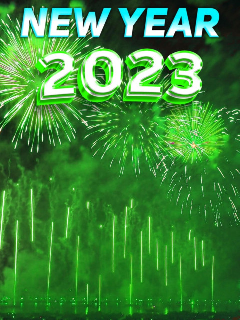 2023 Happy New Year CB Background Photoshop