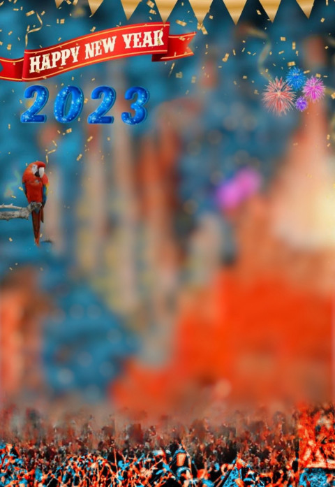 2023 Happy New Year HD Editing Background
