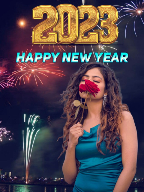 2023 New Year Girl CB Editing Background