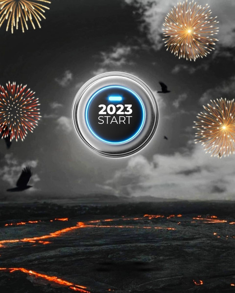2023 Start New Year HD Editing Background