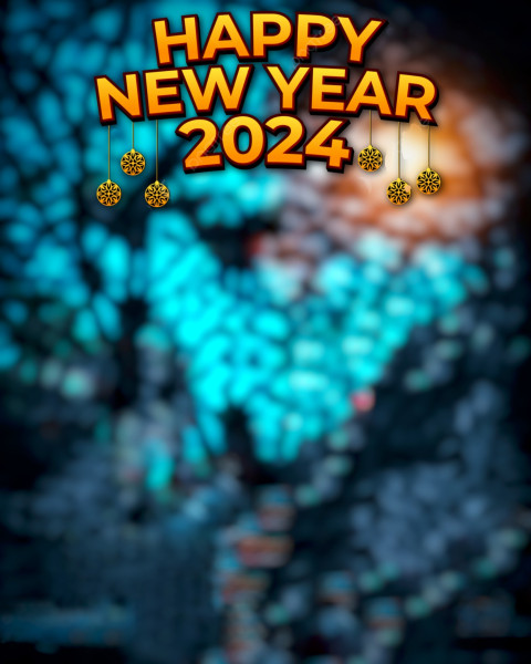 2024 Happy New Year Background HD For Editing Wallpapers Free