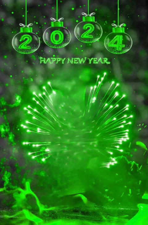 2024 Happy New Year Background HD For Editing Wallpapers