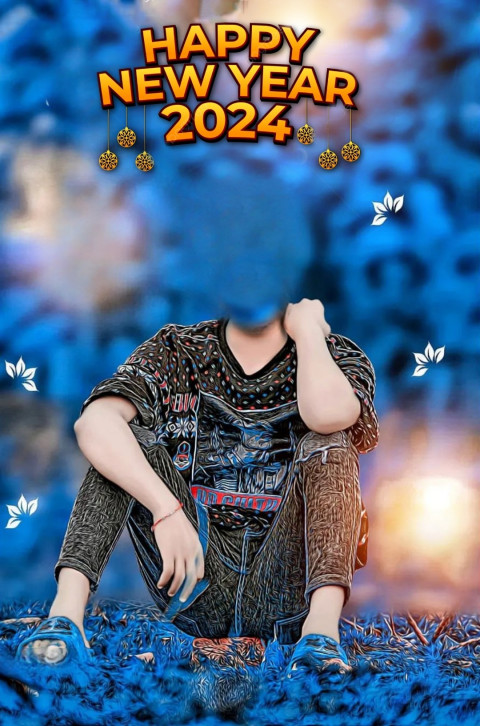 2024 Happy New Year Background HD For Editing Wallpapers
