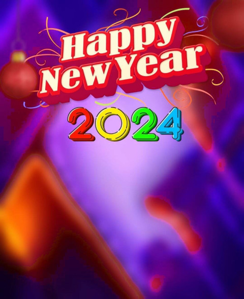 2024 Happy New Year CB Photo Editing Background