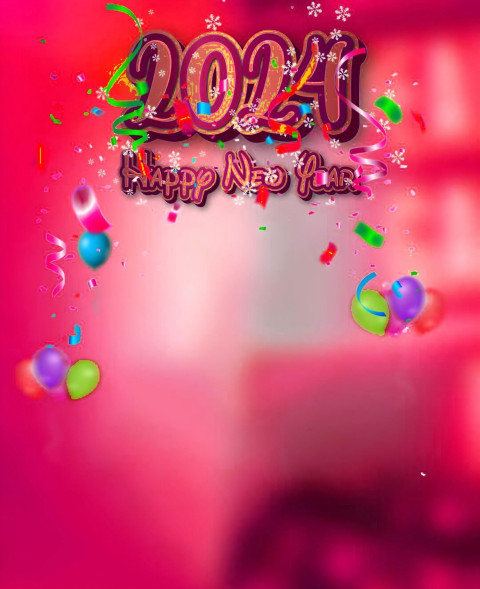 2024 Happy New Year Photo Editing Background CB Download Free