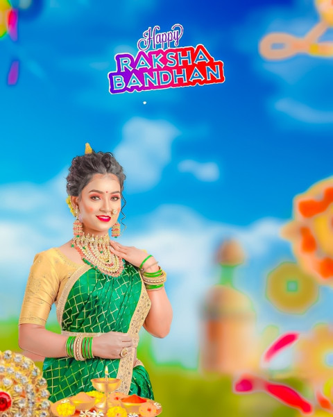 Beautiful Sister Raksha Bandhan Photo Editing Hd Background