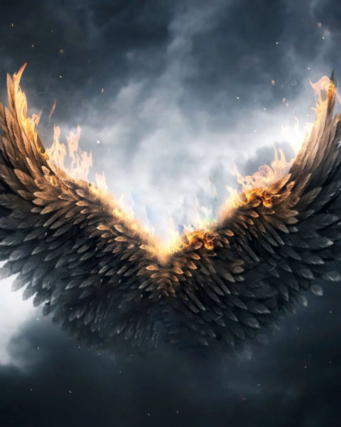 Black Wing Photoshop New Background Download Full HD