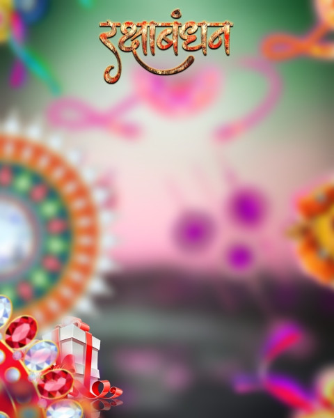 Blur Happy Raksha Bandhan CB Editing Background Free