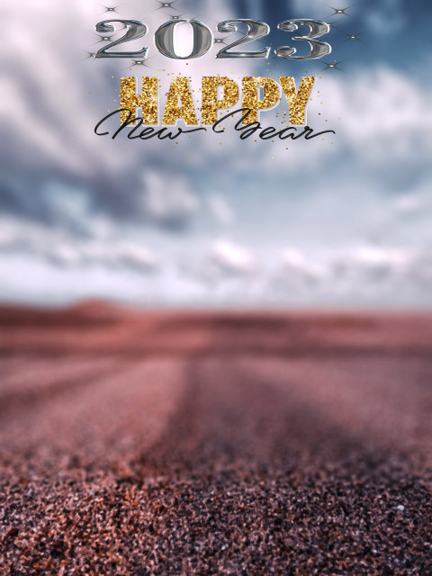 Blur Road Happy Near Year 2023 Editing Backgrounds