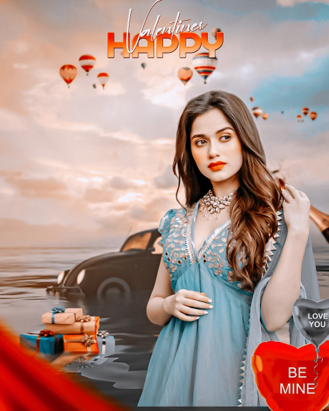 CB Valentines Day Editing Girl HD Background