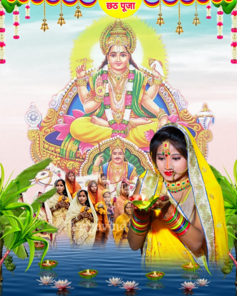 Chhath Editing Girl Background HD For PicsArt Photo