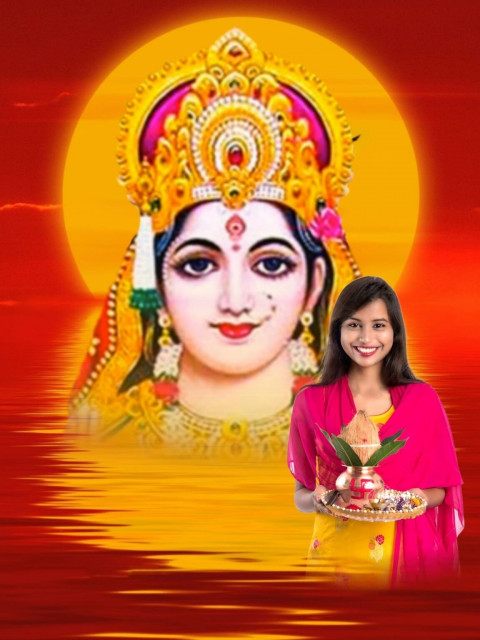 Chhathi Maiya Special Photo CB Girls Editing Background