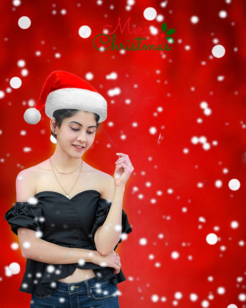 Christmas CB Editing Background With Girl