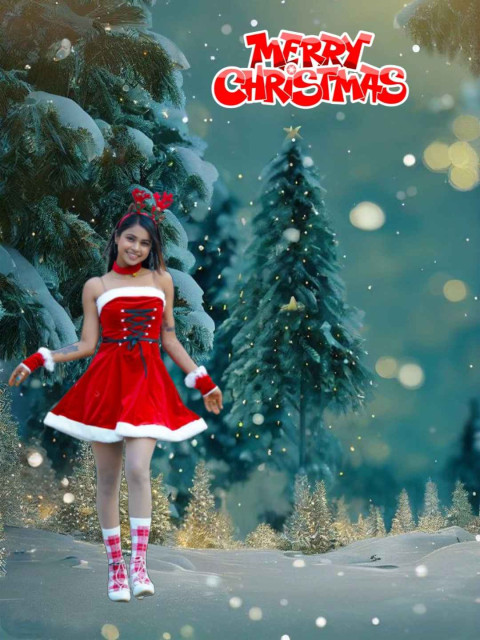 Christmas CB Photo An Video Editing New Background With Girl
