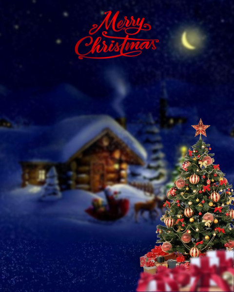 Christmas Day Wallpaper Photoshop CB Editing Background