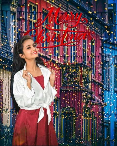 Christmas Editing Background For CB Photoshop With Girl