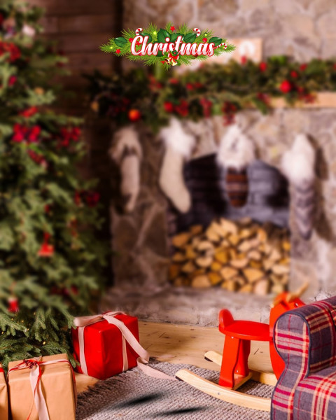 Christmas Festival Wallpaper For Photoshop Cb Editing