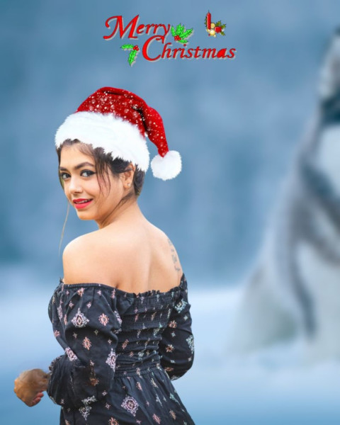 Christmas HD Backgrounds For CB Photo Editing With Girl