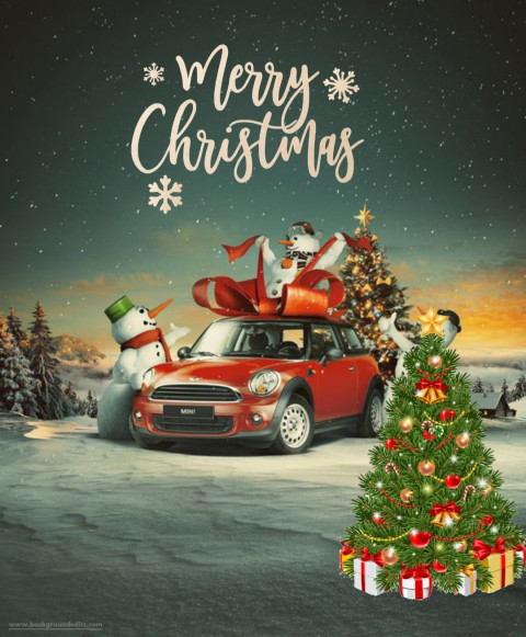 Christmas Photo Editing Background Full HD