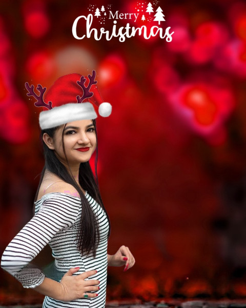 Christmas Photo Editing Hd Backgrounds With Girl