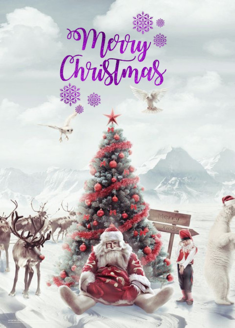 Christmas Tree 1080p HD Background Download