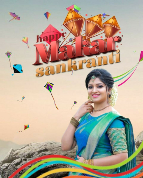 Cute Girls HD Background Makar Sankranti CB Editing