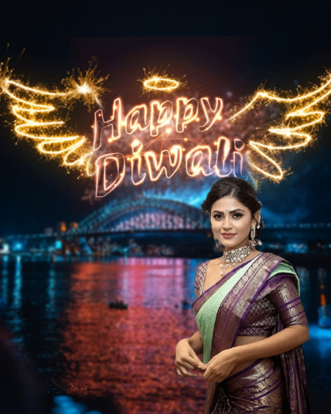 Diwali Editing Background Full HD With Girl Download