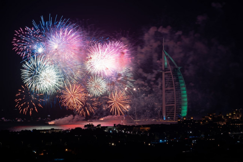 Diwali Fireworsk In Sky Photoshop Editing Background Free