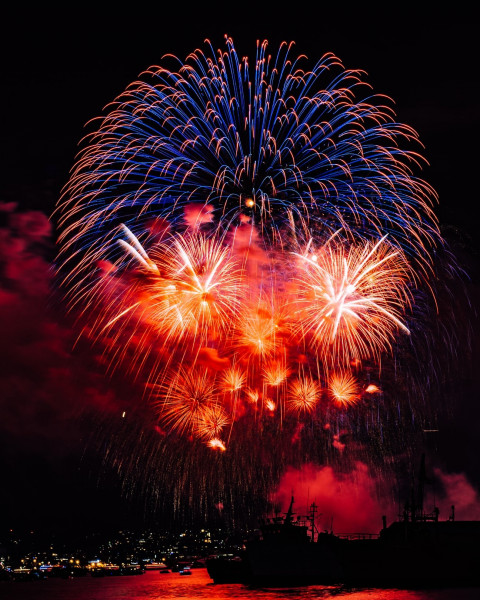Diwali Fireworsk In Sky Photoshop Editing Background Pics