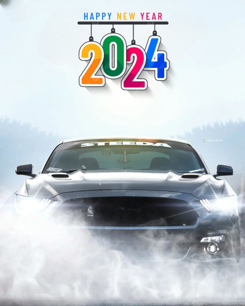 Download 2024 Happy New Year CB Photo Editing Background