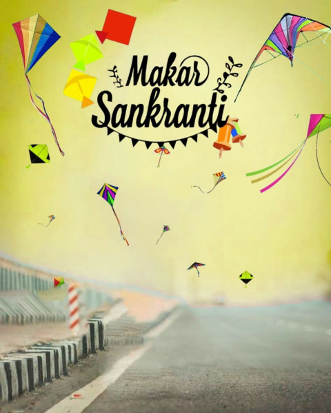 Download Happy Makar Sankranti CB Editing Full HD Background