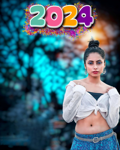 Download New Year 2024 PicsArt CB Editing Background With Girl