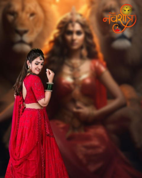 Durga Puja Photo Editing Girl Background For Photoshop CB Images