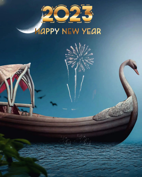 Fireworks 2023 Happy New Year Manipulation Background New