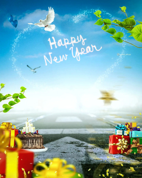 Fireworks 2023 Happy New Year Manipulation Backgrounds