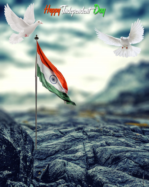Flag 15 August Independence Day CB PicsArt Editing Background