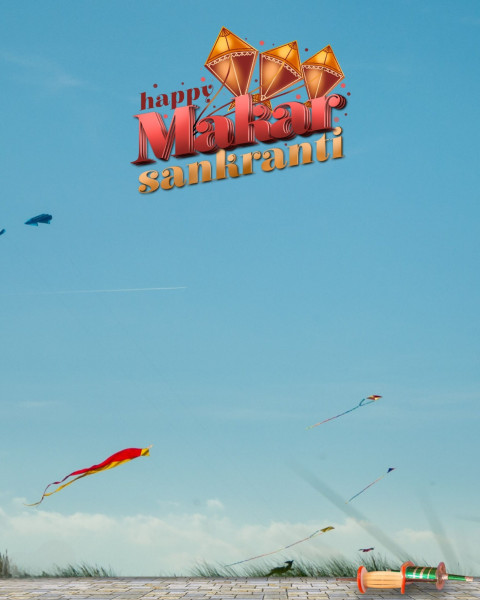 Free Hd Makar Sankranti Background For CB Editing