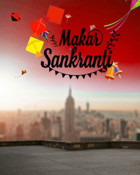 Free Stock Photos With Makar Sankranti CB Kite Background HD Download