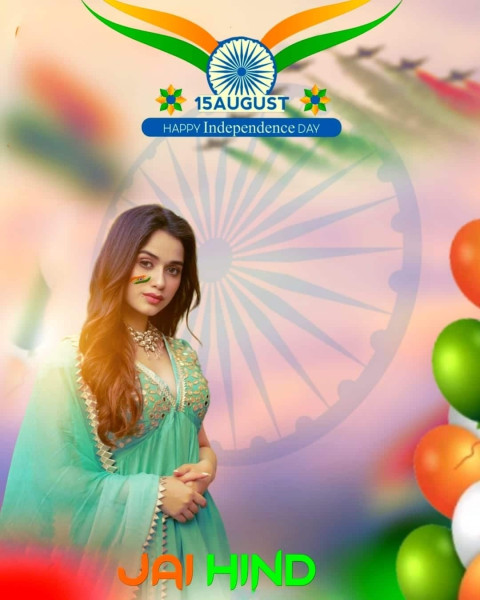 Free Tiranga Wallpapers CB Editing 15 August Background With Girl