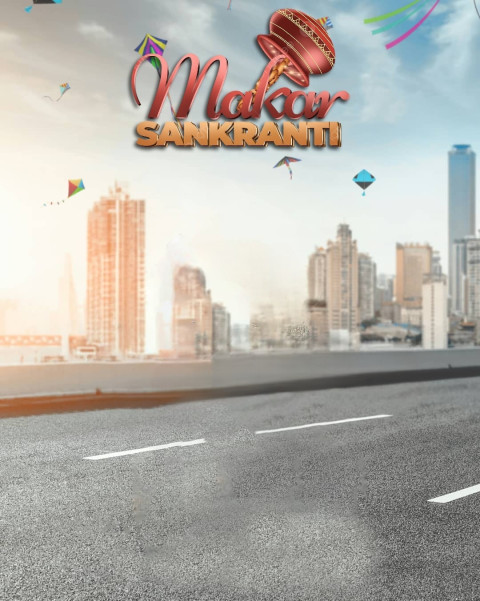 Full HD Makar Sankranti Editing Background Download