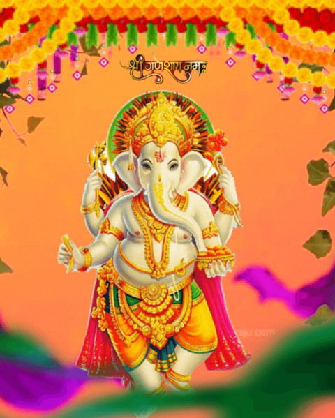 Ganesh Chaturthi Baby CB PicsArt Photo Editing Background DP