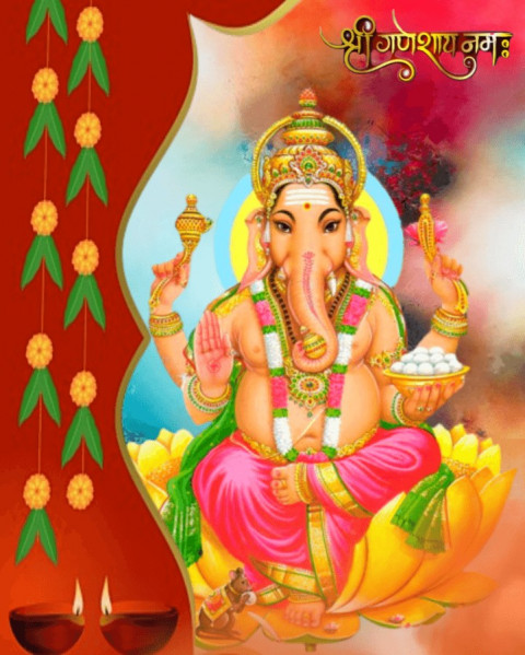 Ganesh Chaturthi CB Background Full HD Download New