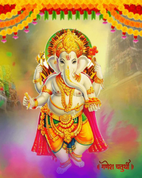 Ganesh Chaturthi CB Photo Edit Background Download HD