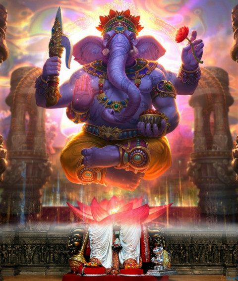 Ganesh Chaturthi viral Background For Picsart CB Editing