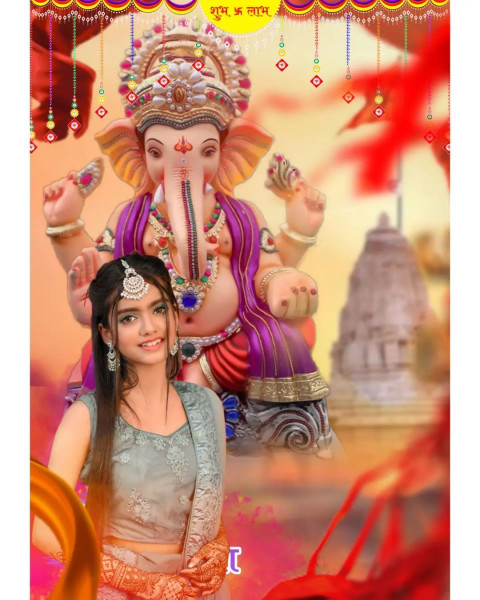 Ganesh Ji Girl Picsart Editing Background Full HD Download Img