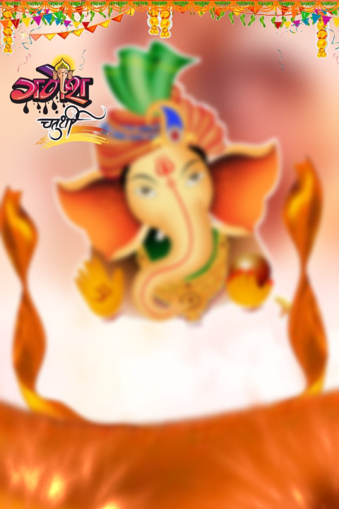 Ganesha Utsava Photo Editing Blur Background For Photoshop Pics