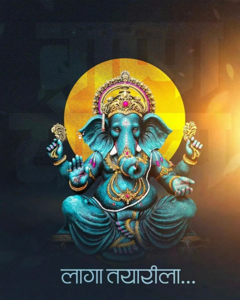 Ganpati Banner Marathi Background Free Photos Full HD