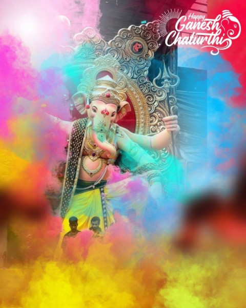 Ganpati Bappa Morya Background For CB PicsArt Editing