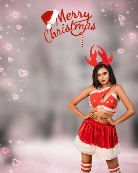 Girl Christmas Day CB Editing HD Backgrounds